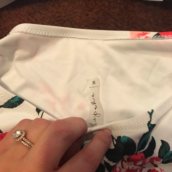 Floral & Striped One Piece Swimsuit by Cupshe - Picture 6 of 6